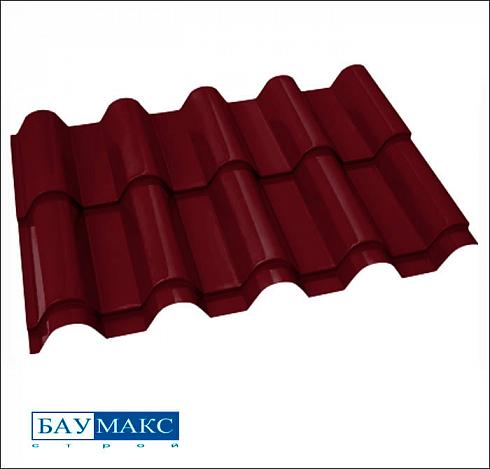 Металлочерепица Люкс Вишневый RAL 3005