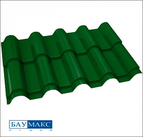 Металлочерепица Люкс Зеленый RAL 6002