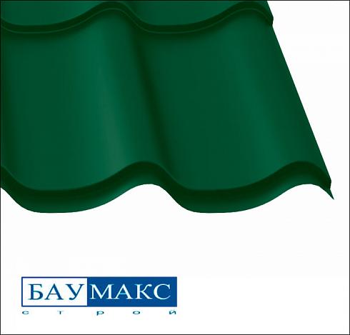 Металлочерепица Супермонтеррей Т. Зеленый RAL 6005